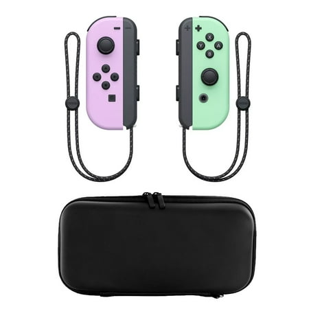JoyCon in Pastel Purple & Green with Carry Case