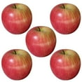 thumbnail image 3 of 10pcs Large Artificial Fake Red Green Apples Fruits Kitchen Home Food Decor, 3 of 9