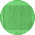 thumbnail image 1 of Ahgly Company Indoor Round Abstract Emerald Green Contemporary Area Rugs, 5' Round, 1 of 4