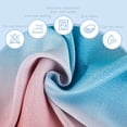 thumbnail image 5 of Dznils Star Ombre Printed Grommet Sheer Blackout Curtain Panel Set, 4 Piece, Pink, 52" W x 72" L, 5 of 10