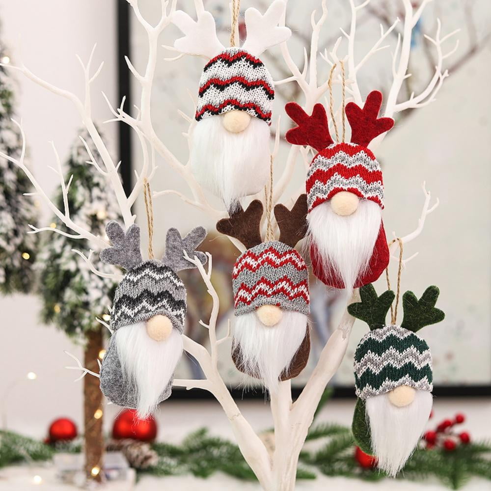 Christmas Santa Faceless Gnome Xmas Tree Hanging Ornaments Party Home Decor NEW 