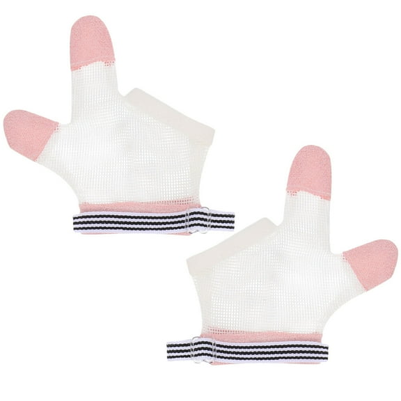 1 Pair Finger Sucking Stop Gloves Baby Nail Biting Stop Guard Gloves for Home Outdoor