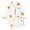 p-553White1281, variant on CAIVO Kids Girls Halloween Ghost Print Pajama Sets Lapel Long Sleeve Button Down Shirt With Pants 2 Piece Casual Home Pyjamas