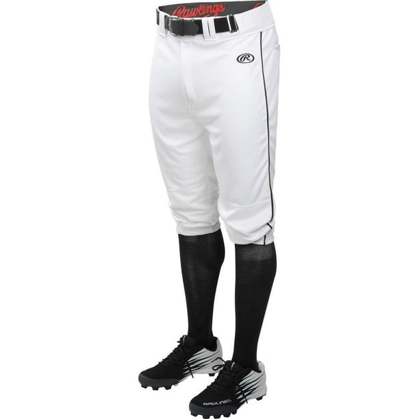 Pantalones de Béisbol Rawlings Serie Launch para Adulto Talla XL Blanco/Negro