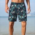 thumbnail image 2 of CHENge Mens Swim Shorts Casual Floral Swim Trunks Quick-Dry Beach Swimming Shorts with Pockets Upf 50+ Sun Protection Swimwear Bathing Suits, 2 of 5