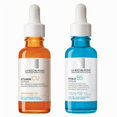 thumbnail image 1 of La Roche-Posay Vitamin C12 + Hyalu B5 Serum Duo: Anti-Wrinkle Antioxidant & Repairing Plumping Serum Set, 1 of 1