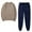 Coffee, variant on Lyrcatrment Workout Womens 4 Piece Sets Long Sleeve Crewneck Sweatshirts Loose Pants Set Fall Winter Casual Athletic Gym Sport Outfits Matching Sets Fashion(3X-Large,Beige)