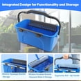 thumbnail image 4 of Professional Window Cleaning Kit with Bucket 3 Gallon, 76" Long Handle Window Squeegee and Microfiber Scrubber, High Windows Washing Equipment, Window Cleaner Tool for Commercial, Home, Outdoor, Car, 4 of 7