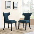 thumbnail image 3 of Modway Curve Upholstered Dining Side Chair, Multiple Colors, 3 of 4
