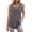 Tank Tops for Women Plus Size-Gray, variant on Homenesgenics Tank Tops with Built in Bras Summer Women Solid Color Round Neck Sleeveless Casual Tee Tank Gray XL