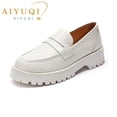 thumbnail image 2 of AIYUQI, zapatos de primavera para mujer, estilo británico, suela gruesa, estilo universitario, mocasines informales, zapatos de moda de cuero genuino para niñas, WHSLE MTO Tan Jianjun  unisex, 2 of 2