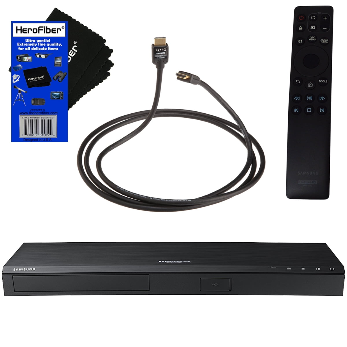 Samsung Ubd M8500 4k Uhd Blu Ray Disc Player Remote Control Xtech High Speed Hdmi Cable W Ethernet Herofiber Ultra Gentle Cleaning Cloth Walmart Com