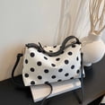thumbnail image 6 of Polka Dot Tote Bag for Women Bow Tie Hobo Bags for Women Slouchy Tote Purse Large Shoulder Handbag Satchel for Travel Work, 6 of 8