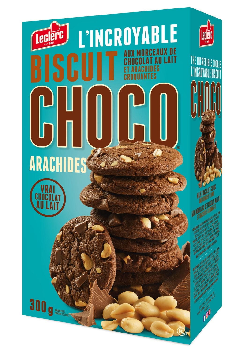 Choco Peanut Cookies with Milk Chocolate Chunk and Crunchy Peanut