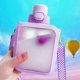 thumbnail image 3 of Kawaii Water Bottle Cute Square Water Bottles With Straw,portable Travel Water Cup With Adjustable Strap With Random Sticker For Office School Gifts, 3 of 5