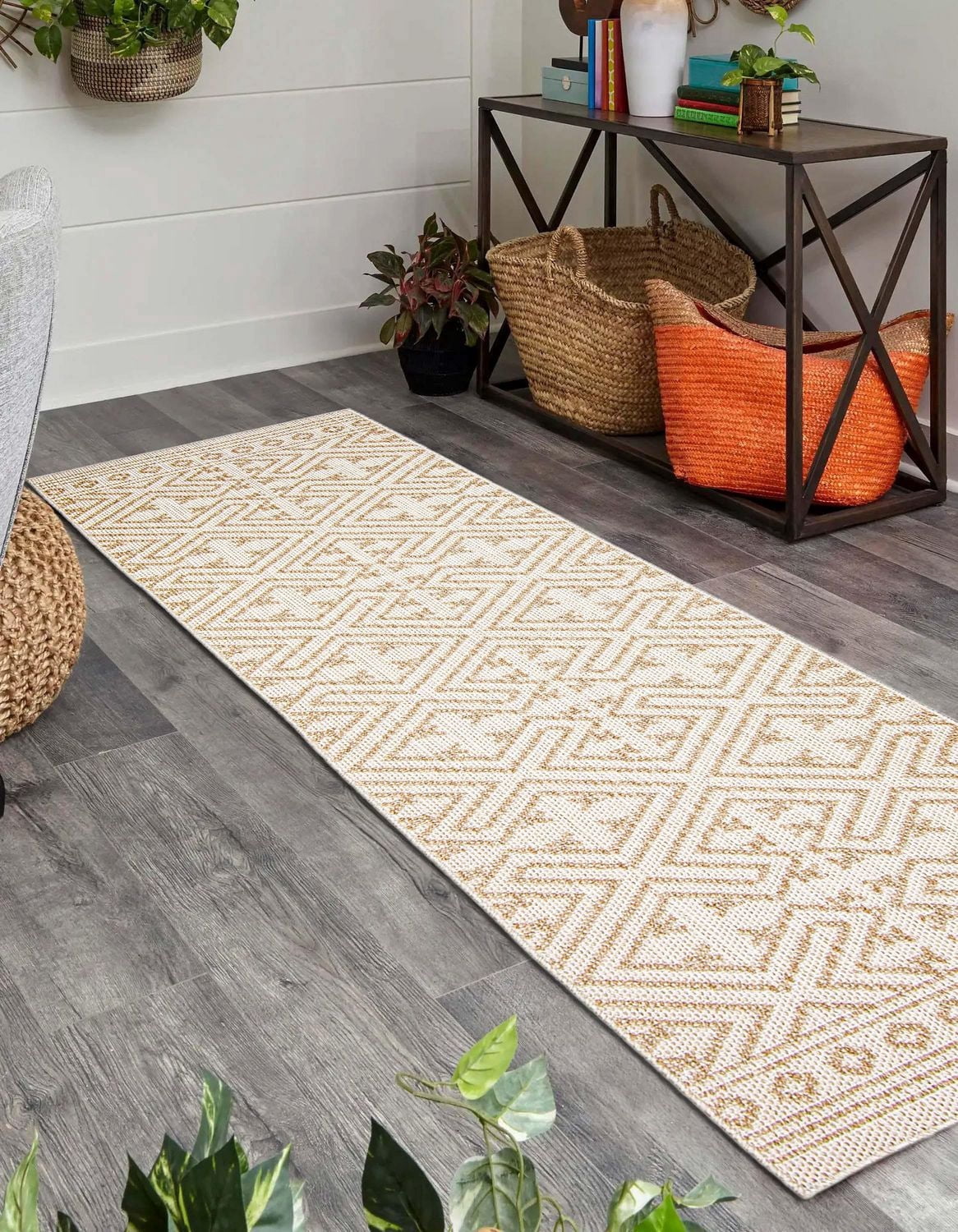 ECARPET Jute Style Area Rug for Bedroom, Living Room, Dining Room Hampshire Collection