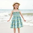 thumbnail image 2 of Fshinging Floral Print Holiday Beach Baby Girls Casual Dress 2025 Sleeveless Party Toddler Kids Dresses Size 18-24 Months, 2 of 6