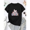 thumbnail image 4 of Camiseta deportiva de manga corta con estampado gráfico de conejo de Pascua para mujer, elegante, cómoda y transpirable. Ideal para adultos, hombres, mujeres, adolescentes, jóvenes y uso informal., 4 of 5