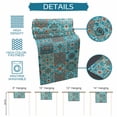 thumbnail image 6 of Retro Middle Century Table Runner 72 Inches, Rustic Bohemia Style Aztec Blue Bed Runner Dresser Scarves Tabletop for Indoor Outdoor Parties/Ceremony/Banquet, 13" x 72", 6 of 8