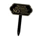 thumbnail image 4 of Señal de no solicitar para casa con estaca, propiedad privada, advertencia de no intrusión, señal de merodear para negocio, jardín trasero, 4 of 9