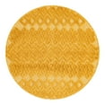 thumbnail image 3 of Unique Loom Outdoor Trellis Textured Collection Area Rug - Osage (3' Round Yellow), 3 of 7
