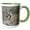 Green/White, variant on 3drose, Pronghorn Antelope Buck, Grand Tetons National Park, Wyoming, Wild, 11oz Two-tone Black Mug