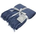 thumbnail image 2 of Throw Blanket – 50 x 60-inch Faux Mohair Couch Throw Blanket (Country Blue), 2 of 3