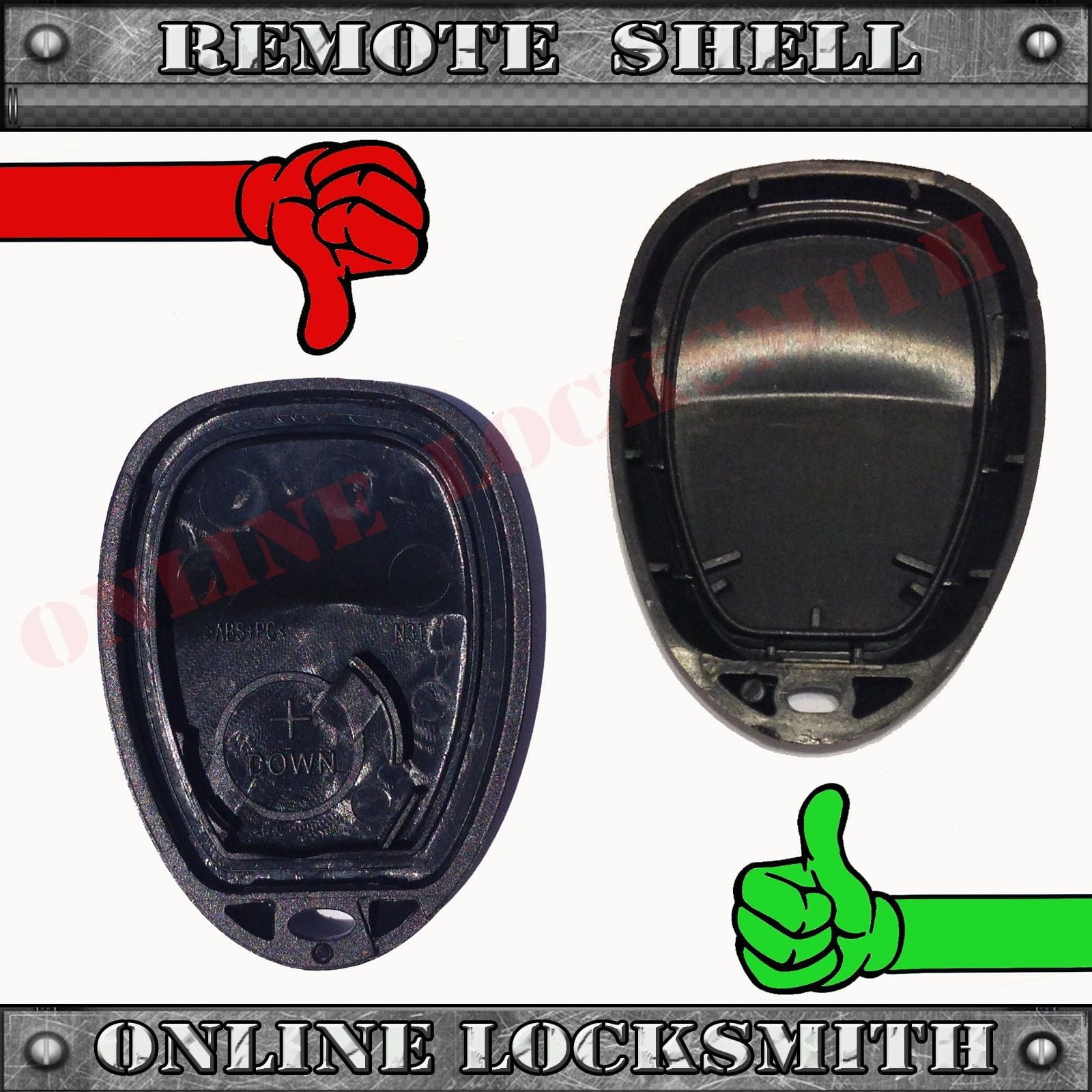 uxcell 2 Pcs 4 Buttons Key Remote Case Shell Replacement OSLOKA423T for 07-11 Elantra