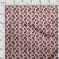 thumbnail image 2 of oneOone Polyester Lycra Fabric Leaves & Floral Block Print Sewing Fabric BTY 56 Inch Wide, 2 of 4
