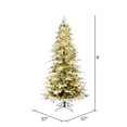 thumbnail image 2 of Vickerman 9' x 57" Flocked Kamas Fraser Tree, Warm White Low Voltage 3MM LED Lights., 2 of 4