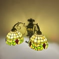 thumbnail image 5 of MyArtWe Vintage Wall Sconce 2 Heads Stained Glass Lamp Tiffany Style Wall Light, 5 of 5