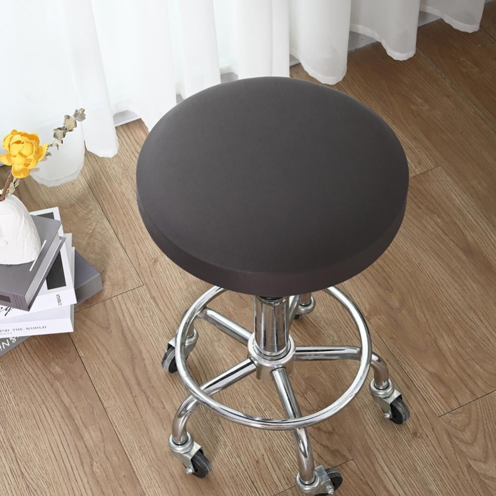 Slip Resistant Bar Stool Slipcover Round Chair Seat Cover Cushion Sleeve 