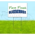 thumbnail image 1 of Farm Fresh Blueberries (18" x 24") Yard Sign, Includes Metal Step Stake, 1 of 6