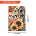 thumbnail image 3 of YladaFaie Thanksgiving Pumpkins Bird Garden Flag, Halloween Autumn Harvest Latern Vertical Flag12x18 Double Sided Patio Front Porch Yard Lawn Outdoor House Fall Decoration, 3 of 7