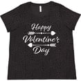 thumbnail image 3 of Inktastic Happy Valentines Day with Arrows Women's Plus Size T-Shirt, 3 of 5