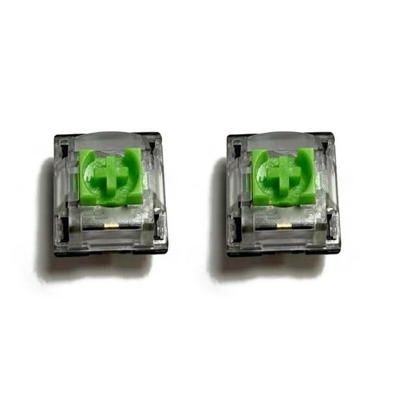 2Pcs Green Switches for Blackwidow V3 Pro V3 Tenkeyless Mechanical Gaming Keyboard and Others with 3Pin LED Switch