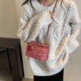 thumbnail image 4 of Bolso de cadena de moda francesa de nicho para mujer, nuevo estilo 2025, bolso de mano de lana estilo Chanel, bolso bandolera versátil., 4 of 5
