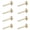 13mm brass color, variant on SDFGTstore 8Pcs Antique Sturdy Brass Mirror Mounting Screws With Caps M3Thread Designs