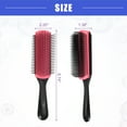 thumbnail image 4 of Vocoste Hair Brush 9 Row Styling Brush for Women Black Red 8.74"x2.2"x1.38", 4 of 7