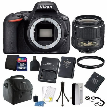 Nikon D5500 DSLR Camera + 18-55mm VR Lens + Two Batteries and Charger + 16GB Kit