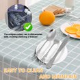 thumbnail image 5 of 20 Pcs Retro Royal Silverware Set for 4,Gorgeous Silver Flatware Set with Steak Knives,Premium Stainless Steel Vintage Cutlery Set with Forks Spoons and Knives,Dishwasher Safe, 5 of 8
