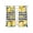 Yellow Black White, variant on Yellow Lemons Sheer Curtains 63 Inch Length 2 Panels Set Window Treatments, Summer Fruits Leaves Botanical Buffalo Plaid Rod Pocket Semi Curtains for Living Room/Bedroom/Kitchen Décor, 104"W x 63"L