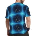 thumbnail image 2 of Wukai Cat Sketch Print Men's Short-Sleeved Mesh T-Shirt,Quick-Dry Short Sleeve Workout T-Shirt-6X-Large, 2 of 8