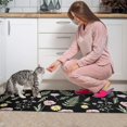 thumbnail image 3 of Pioneer Flower Floral Print Pattern Kitchen Rugs Sets Of 2, Anti Fatigue Non Slip Washable Floor Mats for Kitchen Sink Laundry, 17X30 Inch + 17X47 Inch, 3 of 6