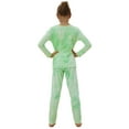 thumbnail image 5 of Beezizac Big girls Pajamas Size 10 - Tie dye Cotton Green Long Sleeve Comfy Pyjama Set, 5 of 6