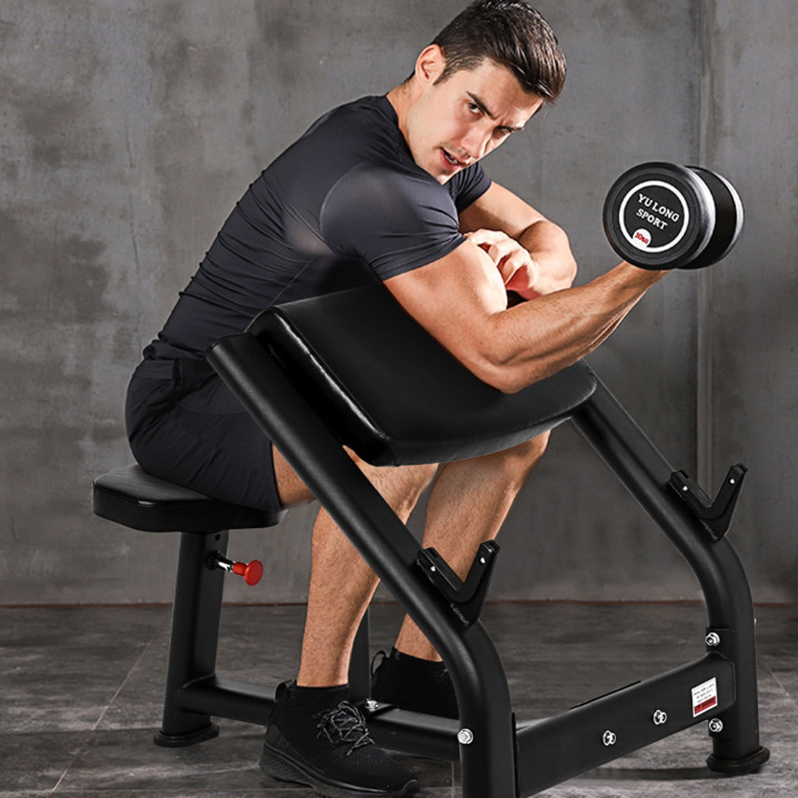 Biceps Station Weight Bench Roman Chair Pastor Stool Arm Curl Strength Training 