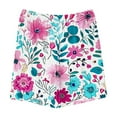 thumbnail image 4 of Odeerbi 5-14 Años Niños Niñas Verano Pantalones Cortos Estampados Florales Entrenamiento Atlético Pantalones Cortos Deportivos Transpirables, 4 of 5