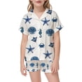 thumbnail image 2 of FYDUU Kids 2 Pieces Pajama Sets Girls Silk Satin Pajama Set Cute Print Comfortable Sleepwear Kids Casual Loungewear Soft Breathable Nightwear Nightclothes 2-3 Years, 2 of 4