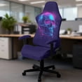 thumbnail image 5 of Whosucclay Skull Print Gaming Chair Cover, Stretchable Elastic Computer Desk Chair Cover with Armrest Covers, 4Pcs Soft Non Fading Office Chairs Covers Slipcovers, 5 of 8
