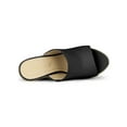thumbnail image 4 of BLISSFUL STEP Chaussures pour Femmes Talon Compensé Bout Ouvert Espadrilles Mules à Plateforme Noir 8,5, 4 of 8